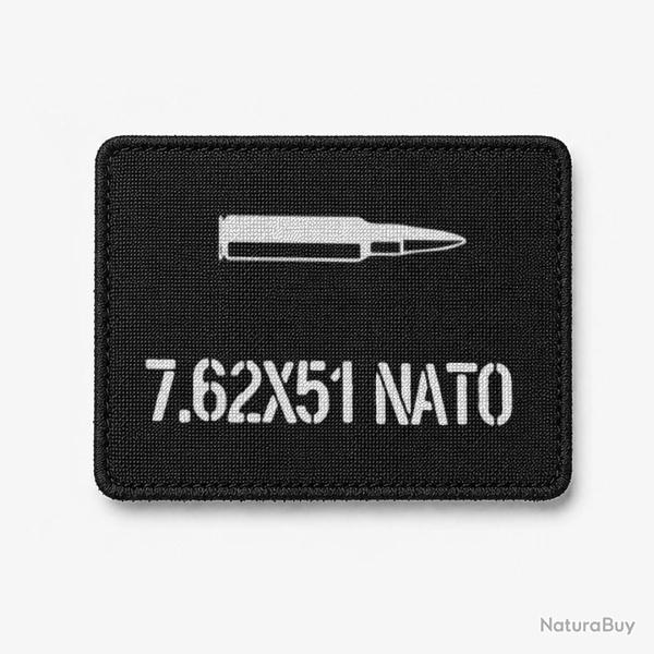 Patch 7.62�51 NATO - Noir / Blanc