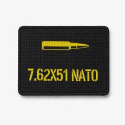 Patch 7.62&times;51 NATO - Noir / Jaune