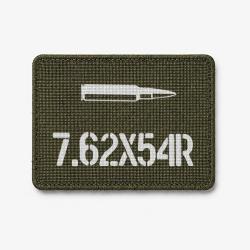 Patch 7.62x54R - Olive / Blanc