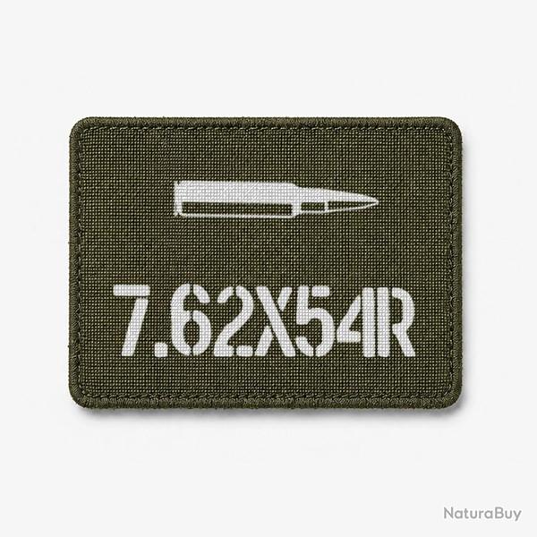 Patch 7.62x54R - Olive / Blanc