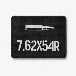 Patch 7.62x54R - Noir / Blanc