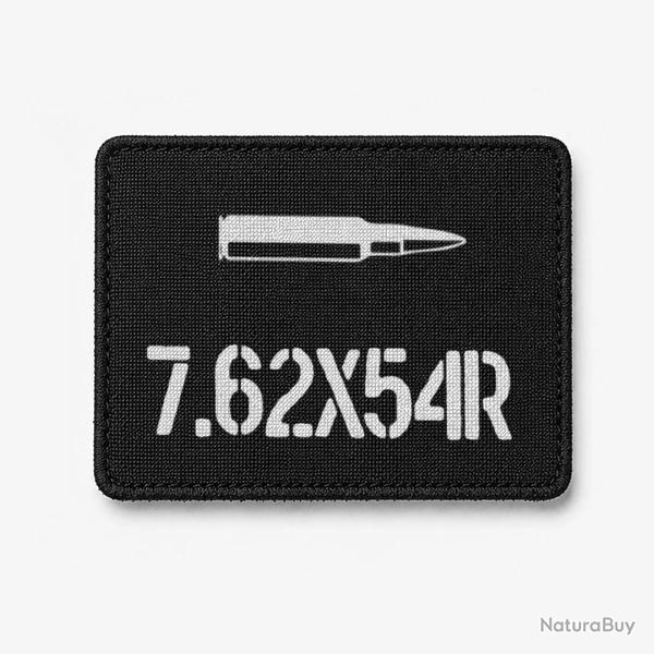 Patch 7.62x54R - Noir / Blanc