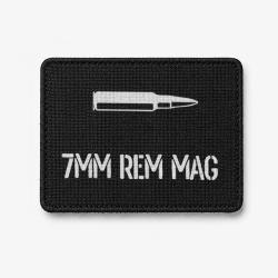 Patch 7mm Rem Mag - Noir / Blanc