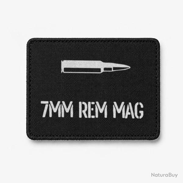 Patch 7mm Rem Mag - Noir / Blanc