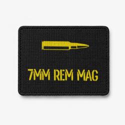 Patch 7mm Rem Mag - Noir / Jaune