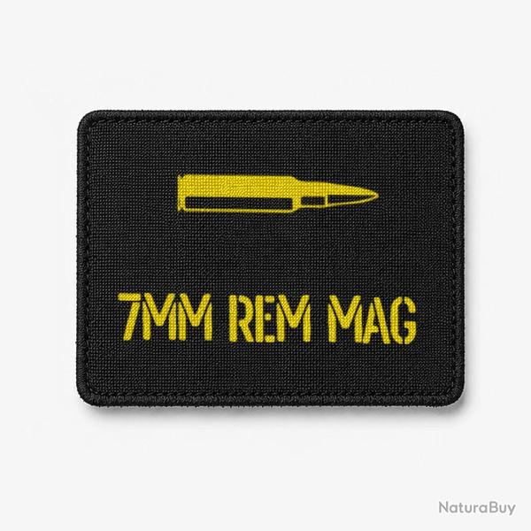 Patch 7mm Rem Mag - Noir / Jaune