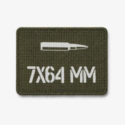 Patch 7&times;64 mm - Olive / Blanc