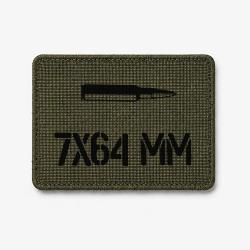 Patch 7&times;64 mm - Olive / Noir