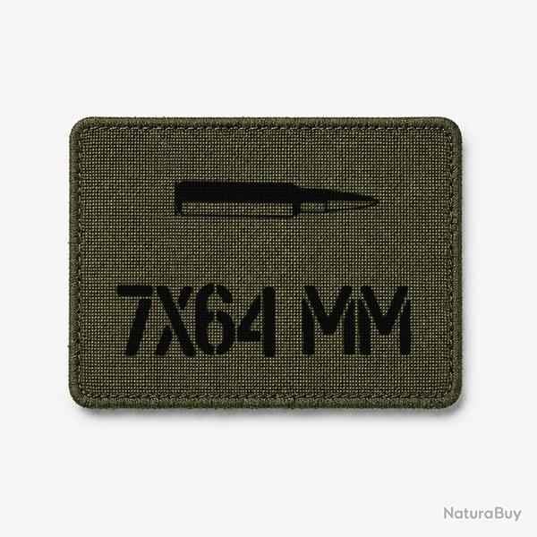 Patch 7�64 mm - Olive / Noir