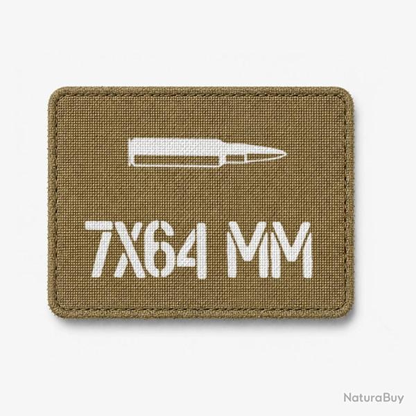 Patch 7�64 mm - Coyote / Blanc