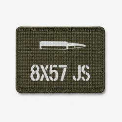 Patch 8&times;57 JS - Olive / Blanc