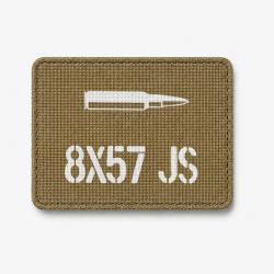 Patch 8&times;57 JS - Coyote / Blanc