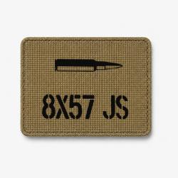 Patch 8&times;57 JS - Coyote / Noir
