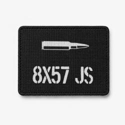 Patch 8&times;57 JS - Noir / Blanc
