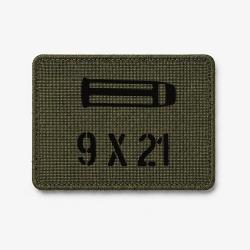 Patch 9&times;21 - Olive / Noir