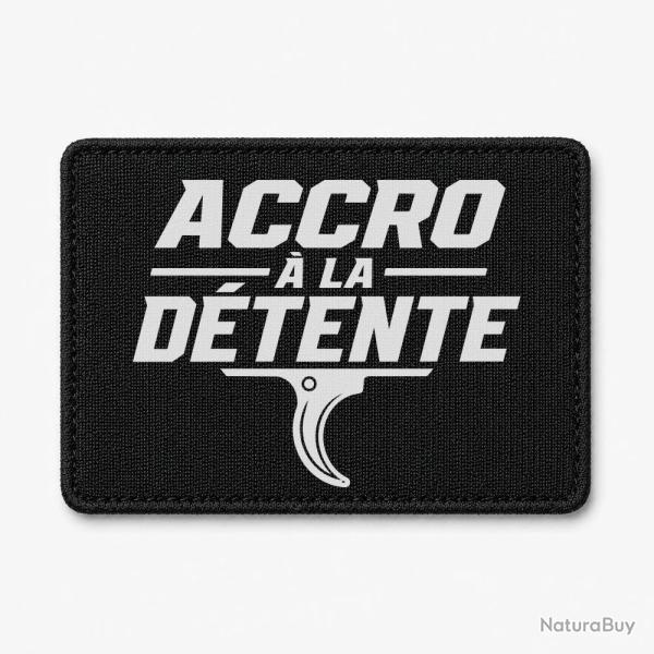 Patch Tir Sportif - Accro � la d�tente - Noir / Blanc