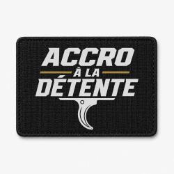Patch Tir Sportif - Accro &agrave; la d&eacute;tente - Noir / Orange