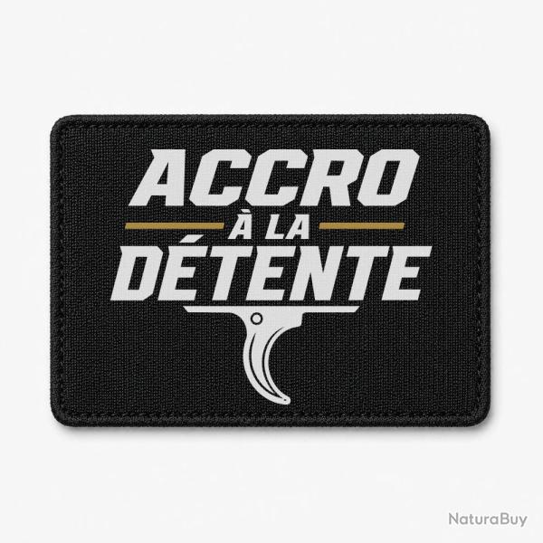 Patch Tir Sportif - Accro � la d�tente - Noir / Orange