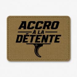 Patch Tir Sportif - Accro &agrave; la d&eacute;tente - Coyote / Noir