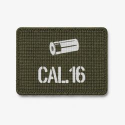 Patch Cal.16 - Olive / Blanc