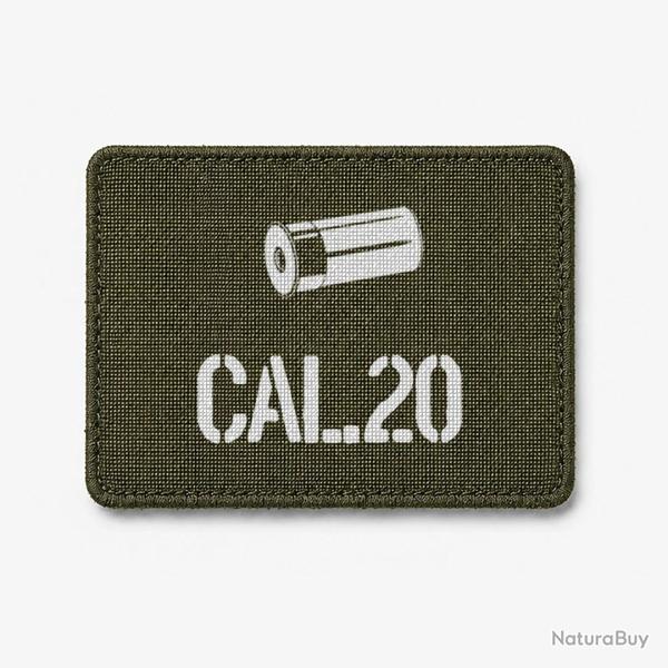 Patch Cal.20 - Olive / Blanc