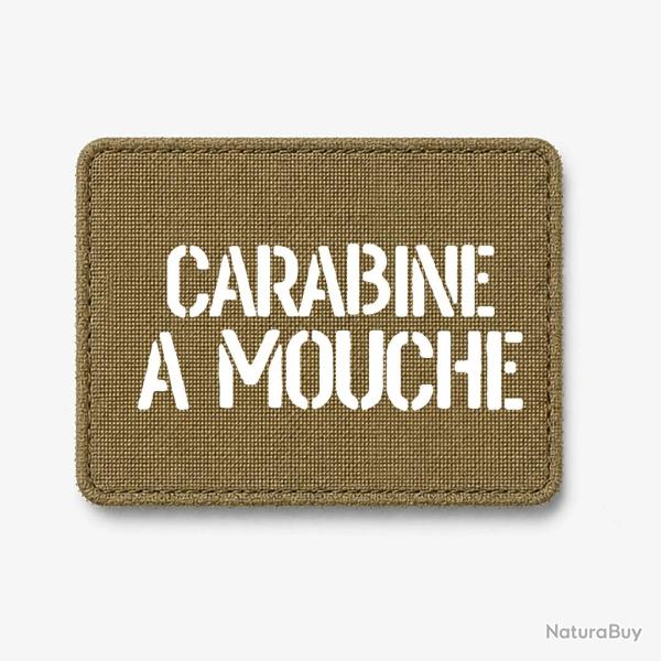 Patch Carabine � mouche - Coyote / Blanc