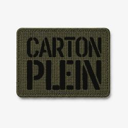 Patch Carton Plein - Olive / Noir