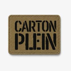 Patch Carton Plein - Coyote / Noir