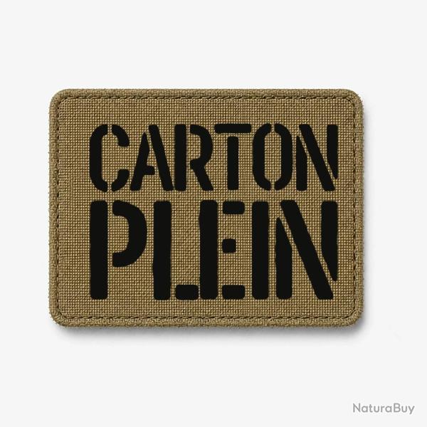 Patch Carton Plein - Coyote / Noir
