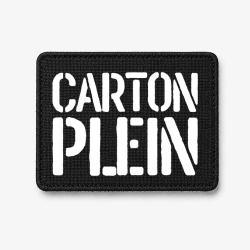 Patch Carton Plein - Noir / Blanc