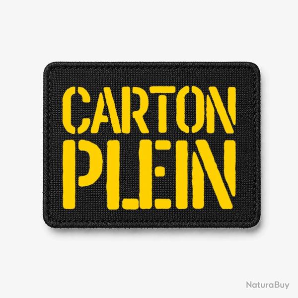 Patch Carton Plein - Noir / Jaune