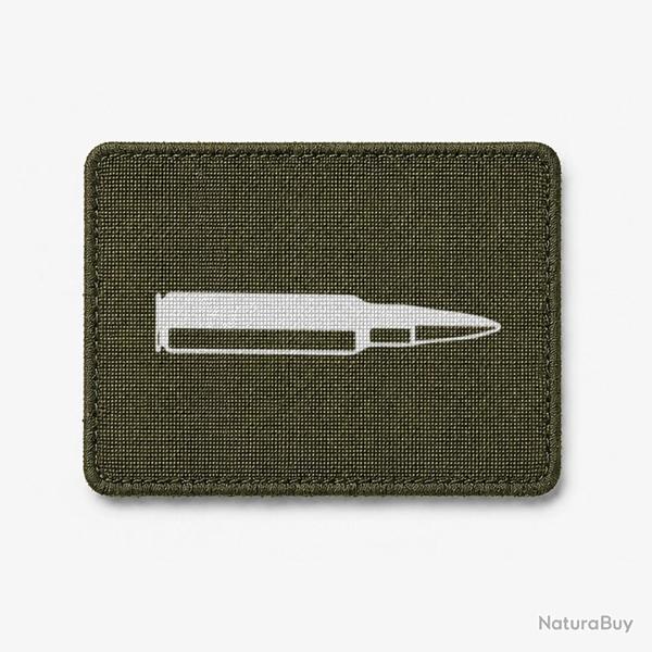 Patch Cartouche - Olive / Blanc