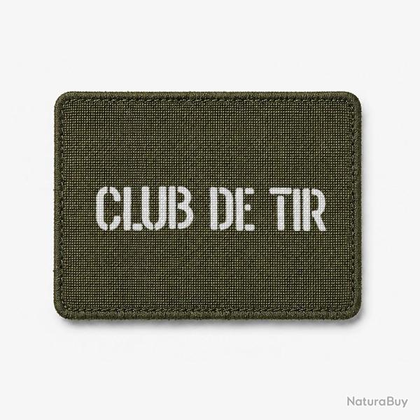 Patch CLUB DE TIR - Olive / Blanc