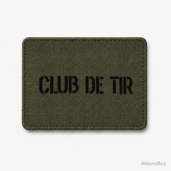 Patch CLUB DE TIR - Olive / Noir