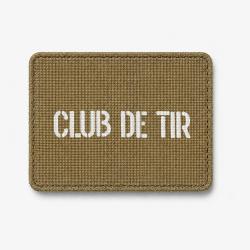 Patch CLUB DE TIR - Coyote / Blanc