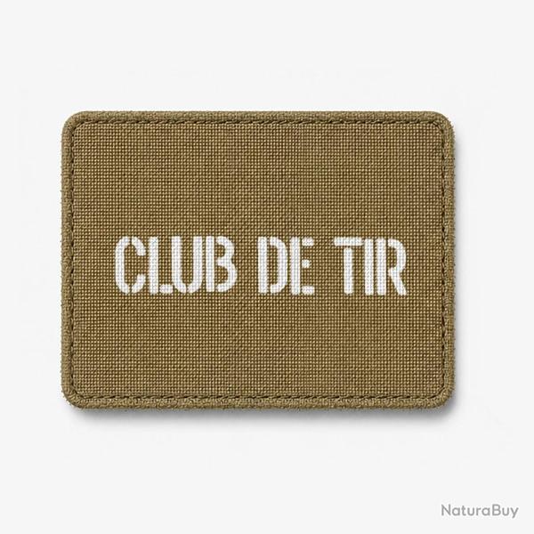 Patch CLUB DE TIR - Coyote / Blanc