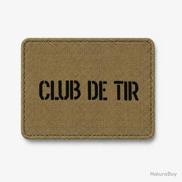 Patch CLUB DE TIR - Coyote / Noir