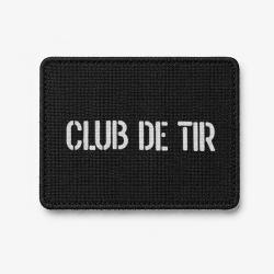 Patch CLUB DE TIR - Noir / Blanc