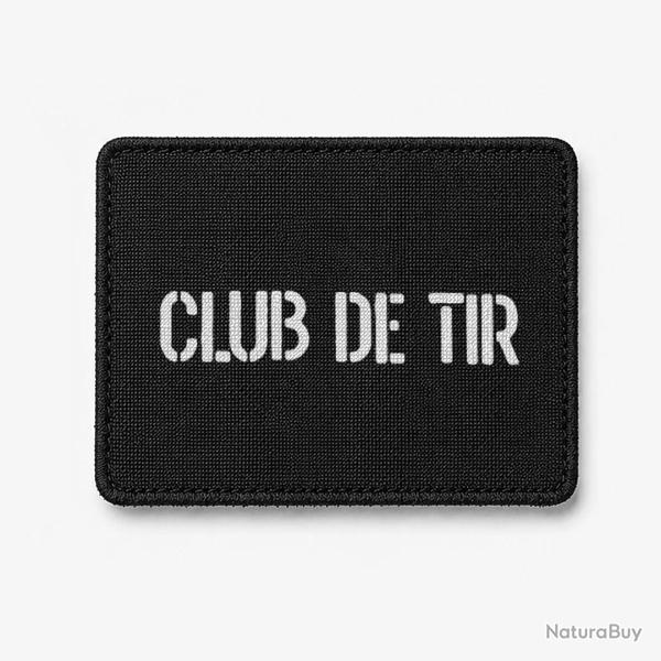 Patch CLUB DE TIR - Noir / Blanc