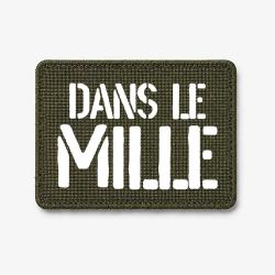 Patch Dans le Mille - Olive / Blanc
