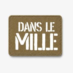 Patch Dans le Mille - Coyote / Blanc
