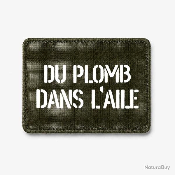 Patch Du Plomb dans l'aile - Olive / Blanc