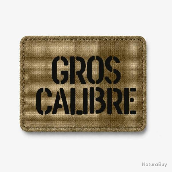 Patch Gros Calibre - Coyote / Noir