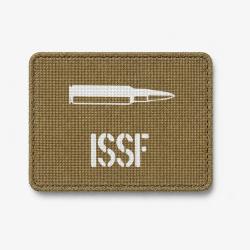 Patch ISSF Cartouche - Coyote / Blanc