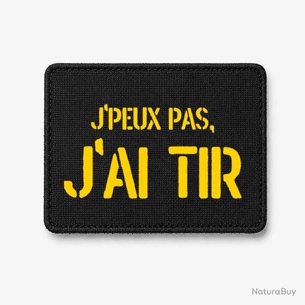 Patch J'peux Pas, J'ai Tir - Noir / Jaune
