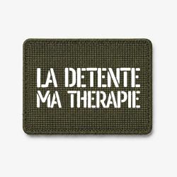 Patch La D&eacute;tente, Ma Th&eacute;rapie - Olive / Blanc