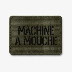 Patch Machine &agrave; mouche - Olive / Noir