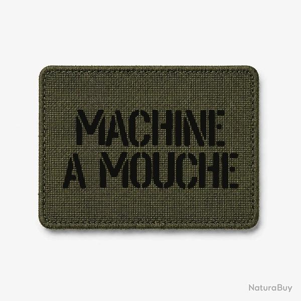 Patch Machine � mouche - Olive / Noir