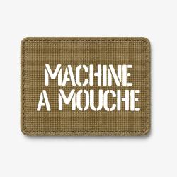 Patch Machine &agrave; mouche - Coyote / Blanc