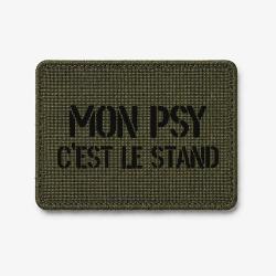 Patch Mon Psy c'est le Stand - Olive / Noir